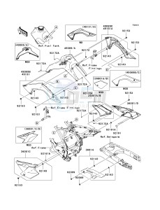 KLX 140 A [KLX140] (A8F-A9FA) A9F drawing SIDE COVERS_CHAIN COVER