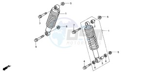 TRX350TE FOURTRAX ES drawing FRONT CUSHION