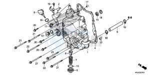 FES125AC drawing RIGHT CRANKCASE COVER