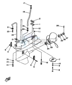 25QEO drawing LOWER-CASING-x-DRIVE