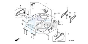 CBR1000RR9 Europe Direct - (ED / MK) drawing TOP SHELTER