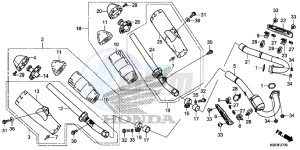 CRF250R Europe Direct - (ED) drawing EXHAUST MUFFLER