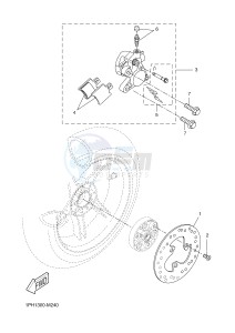 NS50N NITRO NAKED (1PL2) drawing REAR BRAKE CALIPER