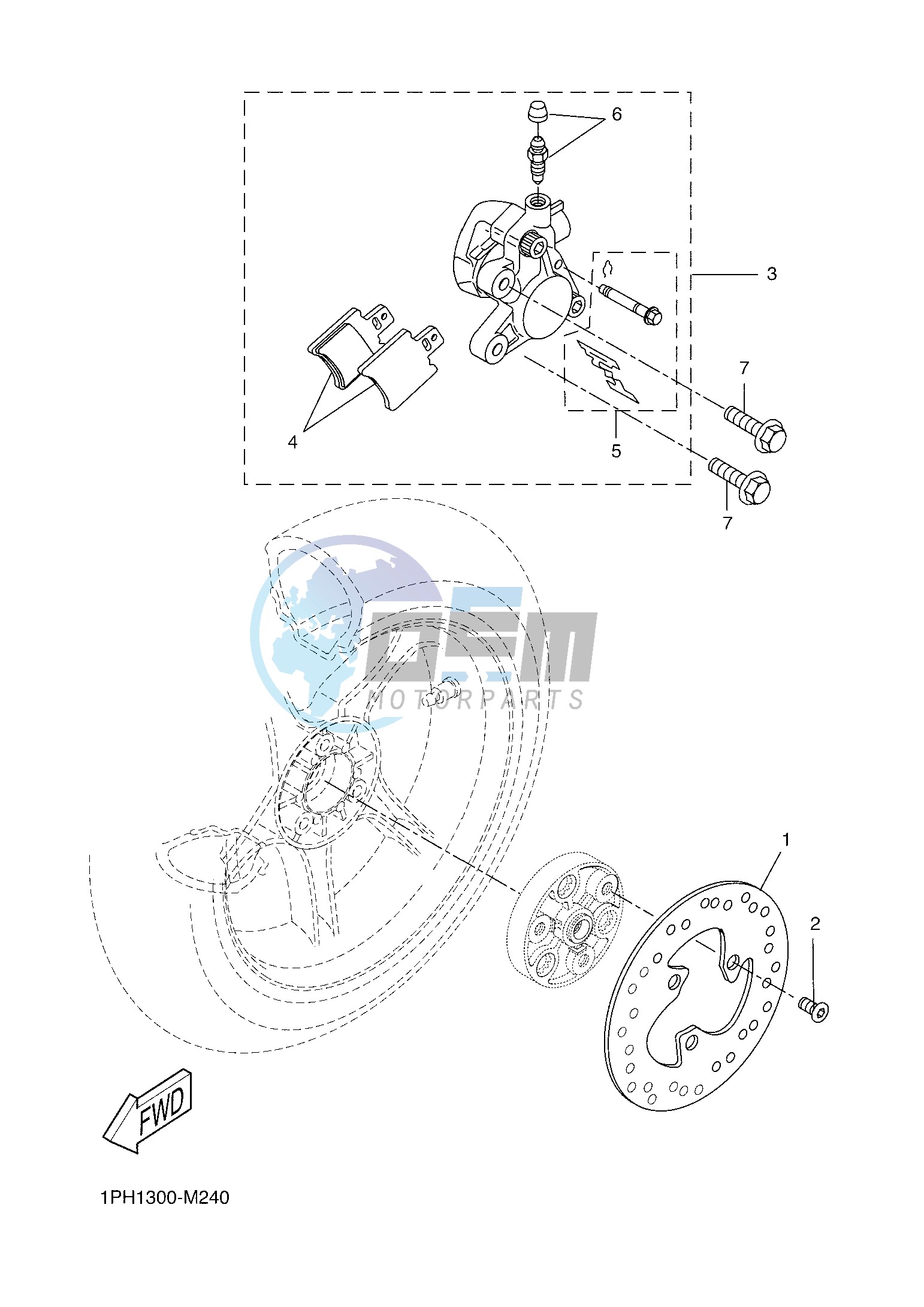 REAR BRAKE CALIPER