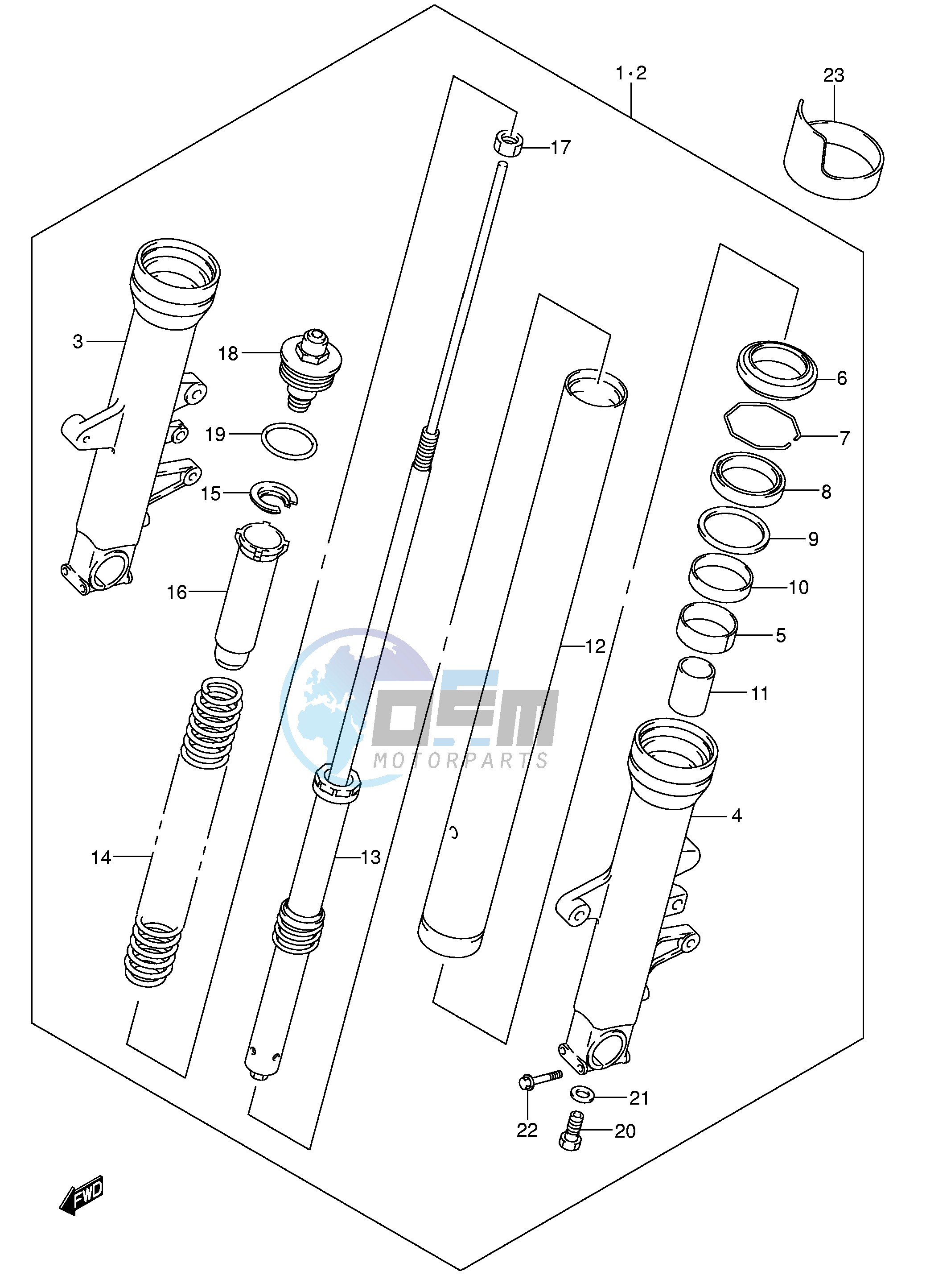 FRONT DAMPER (MODEL K5)