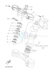 MT125 MT-125 (5D7C 5D7C 5D7C 5D7C) drawing STEERING