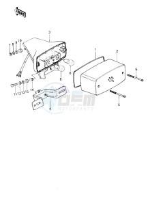 KZ 1300 B [B2] drawing TAILLIGHT