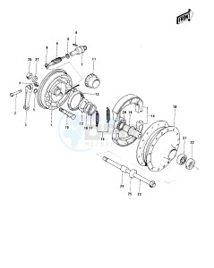 MC1 (A-B) 90 drawing FRONT HUB_BRAKE -- MC1- -