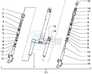 Runner 50 drawing Front Fork