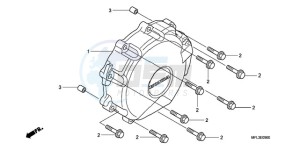 CBR1000RR9 UK - (E / MME) drawing A.C. GENERATOR COVER (CBR 1000RR)