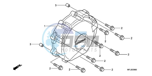 A.C. GENERATOR COVER (CBR 1000RR)