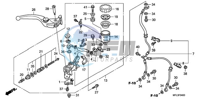 FR. BRAKE MASTER CYLINDER (CBR1000RR)