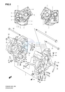 SV650 (E2) drawing CRANKCASE