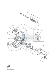 PW50 (2SA2 2SA3) drawing FRONT WHEEL