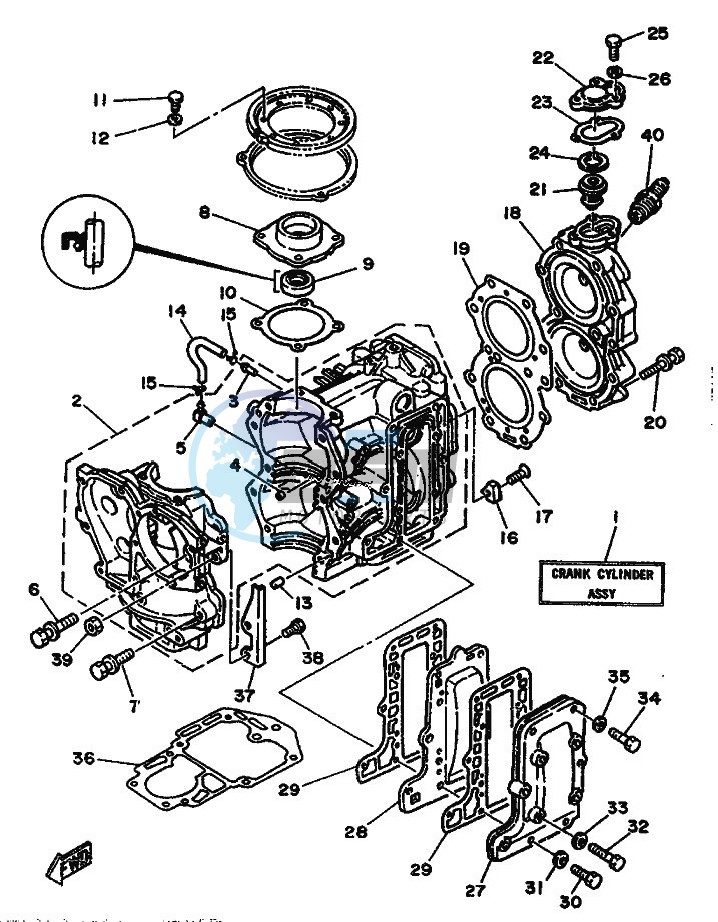 CYLINDER--CRANKCASE