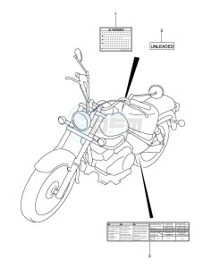 VL250 (E2) drawing LABEL (MODEL K2 K3 K4)