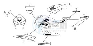 CBR600RR drawing MARK/STRIPE (1)