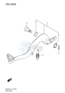 RMX450 drawing BRAKE PEDAL