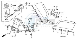 CBF125MA UK - (E) drawing HANDLE PIPE/TOP BRIDGE