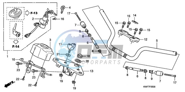 HANDLE PIPE/TOP BRIDGE