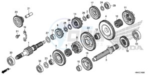 TRX500FM1G TRX500 Europe Direct - (ED) drawing TRANSMISSION