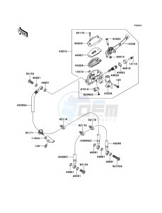 VERSYS KLE650A9F GB XX (EU ME A(FRICA) drawing Front Master Cylinder