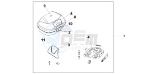 NSS250 JAZZ drawing TOP BOX 45L