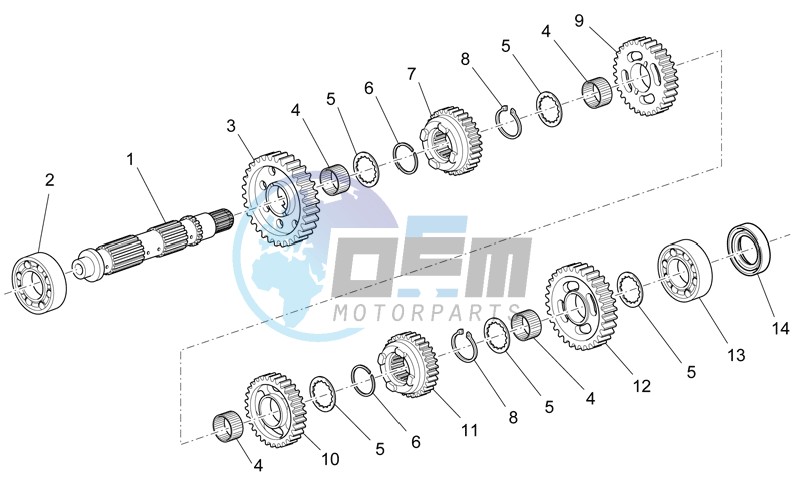 Driven shaft