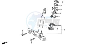 CBF600SA drawing STEERING STEM