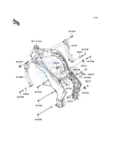 Z1000 ZR1000DDF FR GB XX (EU ME A(FRICA) drawing Engine Mount