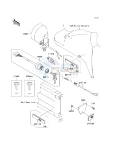 KAF 300 C [MULE 550] (C6-C7) [MULE 550] drawing HEADLIGHT-- S- -_IGNITION SWITCH