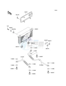 ZG 1000 A [CONCOURS] (A6F) A6F drawing OIL COOLER