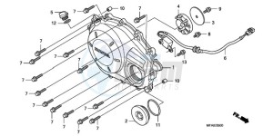 CBF1000S9 Europe Direct - (ED) drawing RIGHT CRANKCASE COVER