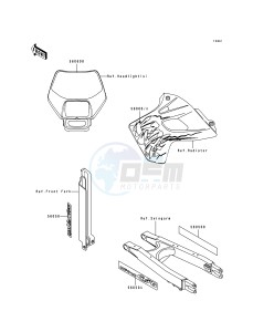 KLX 650 A [KLX650R] (A1-A3) [KLX650R] drawing DECALS-- KLX650-A1_A2- -