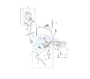 FZ6 FAZER S2 600 drawing HANDLE SWITCH AND LEVER