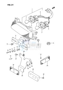 GSX-R750W (E2) drawing TAIL LAMP (MODEL N P)