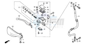 SFX50 drawing FR. BRAKE MASTER CYLINDER (2)