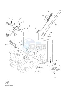 WR250F (2GBH) drawing STAND & FOOTREST