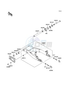 W800 EJ800ABF GB XX (EU ME A(FRICA) drawing Swingarm