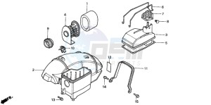 NH80MD drawing AIR CLEANER