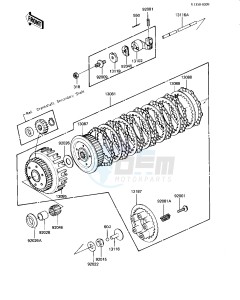 KZ 550 C [LTD] (C3-C4) [LTD] drawing CLUTCH -- 82-83 C3_C4- -