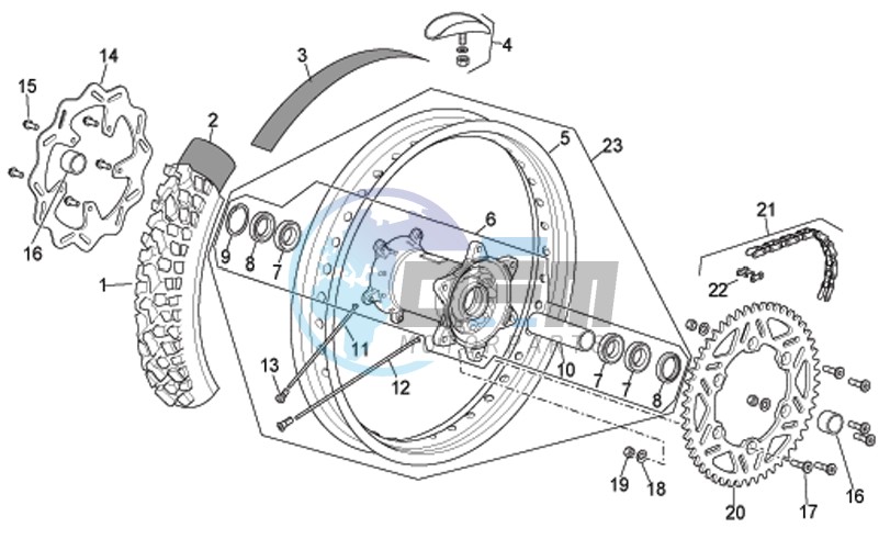 Rear wheel I