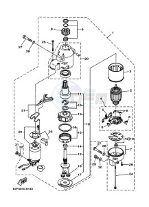 F100BETX drawing STARTER-MOTOR