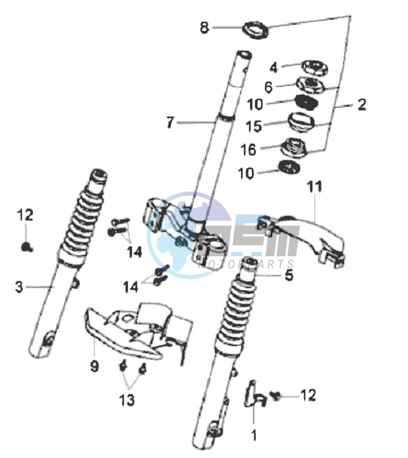 FRONT FORK/ STEERING HEAD BEARING