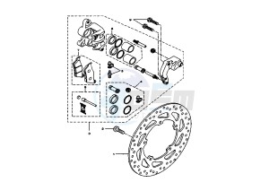 VP VERSITY 300 drawing FRONT BRAKE CALIPER MY05