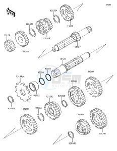 KX65 KX65AJF EU drawing Transmission