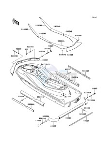 JET SKI ULTRA LX JT1500G9F EU drawing Pads