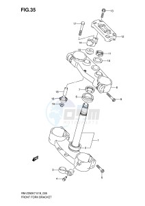 RM-Z250 (E19) drawing STEERING STEM (MODEL K7)