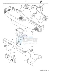 RF900R (E28) drawing TAIL LAMP