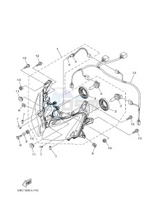 XP500A T-MAX 530 (59CE) drawing HEADLIGHT